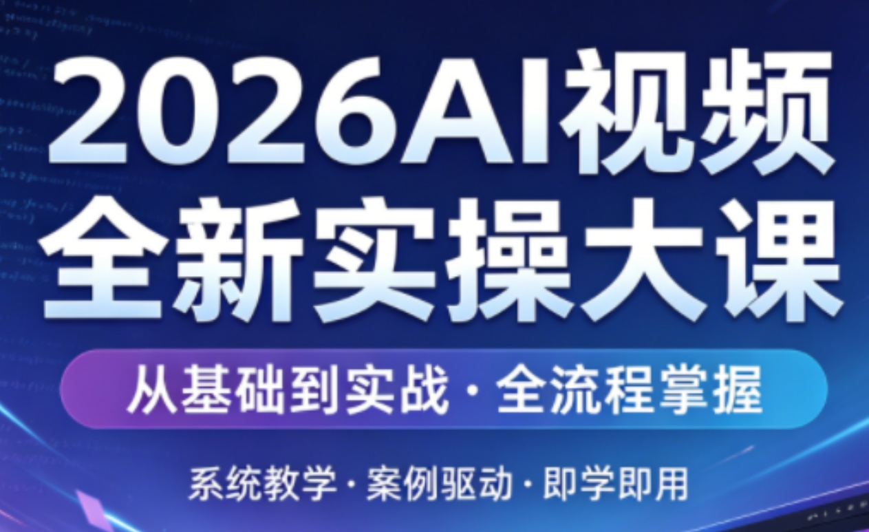 2026AI短剧漫剧视频创作大课含多部实操课程